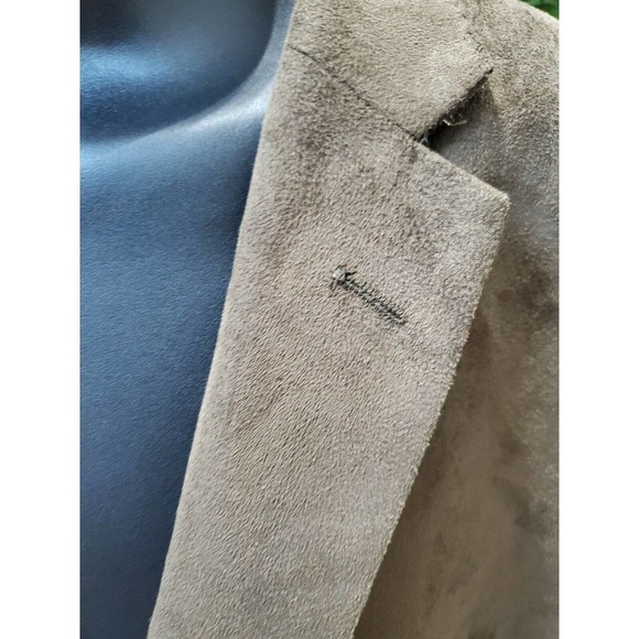 Camiloni Men Olive Polyester Long Sleeve Single Breasted 2 Buttons Fitted Blazer - Picture 5 of 12